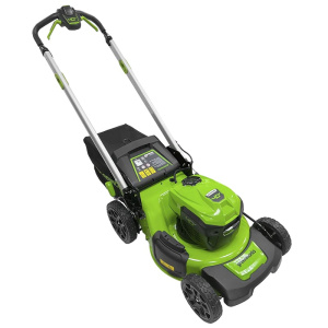 Газонокосилка аккумуляторная GREENWORKS GD40LM48SPК4 (40В, 48 см, самоходная, бесщеточная, 1х4 Ач, З/У),							