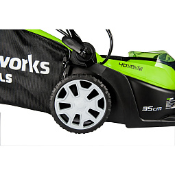 Газонокосилка аккумуляторная GREENWORKS G40LM35K2 (35 см, c АКБ 2 А/ч и ЗУ)						
