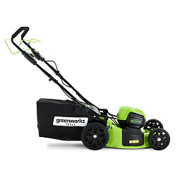 Газонокосилка аккумуляторная GREENWORKS GD60LM46SP (без аккум и ЗУ), 60V, 46 см, самоходная, бесщеточная, без АКБ и ЗУ							