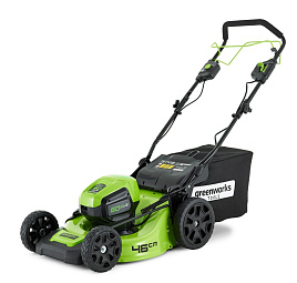 Газонокосилка аккумуляторная GREENWORKS GD60LM46SP (без аккум и ЗУ), 60V, 46 см, самоходная, бесщеточная, без АКБ и ЗУ							