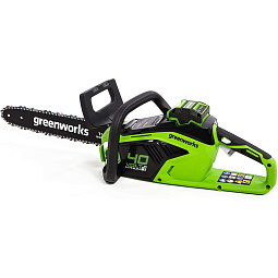 Пила цепная аккумуляторная GREENWORKS GD40CS15 (без аккум и ЗУ), 40В, 35см, бесщеточная, без аккум и ЗУ							
