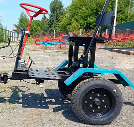 Адаптеры и прицепы для мотоблоков — Челябинск. В наличии на складе, доставка за 24 часа. Выбирайте лучшую цену! Телеги для мотоблоков в Челябинске: грузоподъёмность до 500 кг. Откидной борт, самосвальный кузов. Купите сегодня!