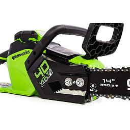 Пила цепная аккумуляторная GREENWORKS GD40CS15 (без аккум и ЗУ), 40В, 35см, бесщеточная, без аккум и ЗУ							