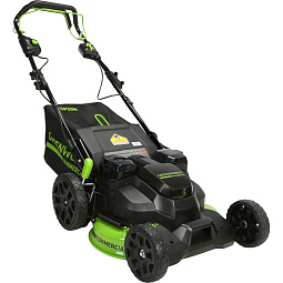 Газонокосилка аккумуляторная GREENWORKS GC82LM61S (82V, 61 см, самоходная, бесщеточная, без акк. и ЗУ),							