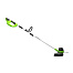 Триммер аккумуляторный GREENWORKS G40LTK4 (40V, 30 см, с 1хАКБ 2 Ач и ЗУ),							