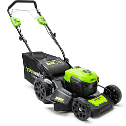 Газонокосилка аккумуляторная GREENWORKS GD40LM46SPК4 (АКБ 4АЧ и ЗУ), 40В, 46см, самоходная, бесщеточная, АКБ 4АЧ и ЗУ							
