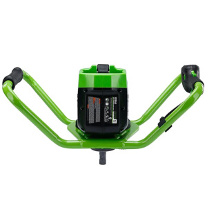 Землебур аккумуляторный GREENWORKS GC-AUGER (82V, без АКБ и  ЗУ) + шнек 200мм, удл., 82V, шнек с амортизатором, диаметр 200 мм, удл. шнека 457 мм, шплинт 2 шт.							